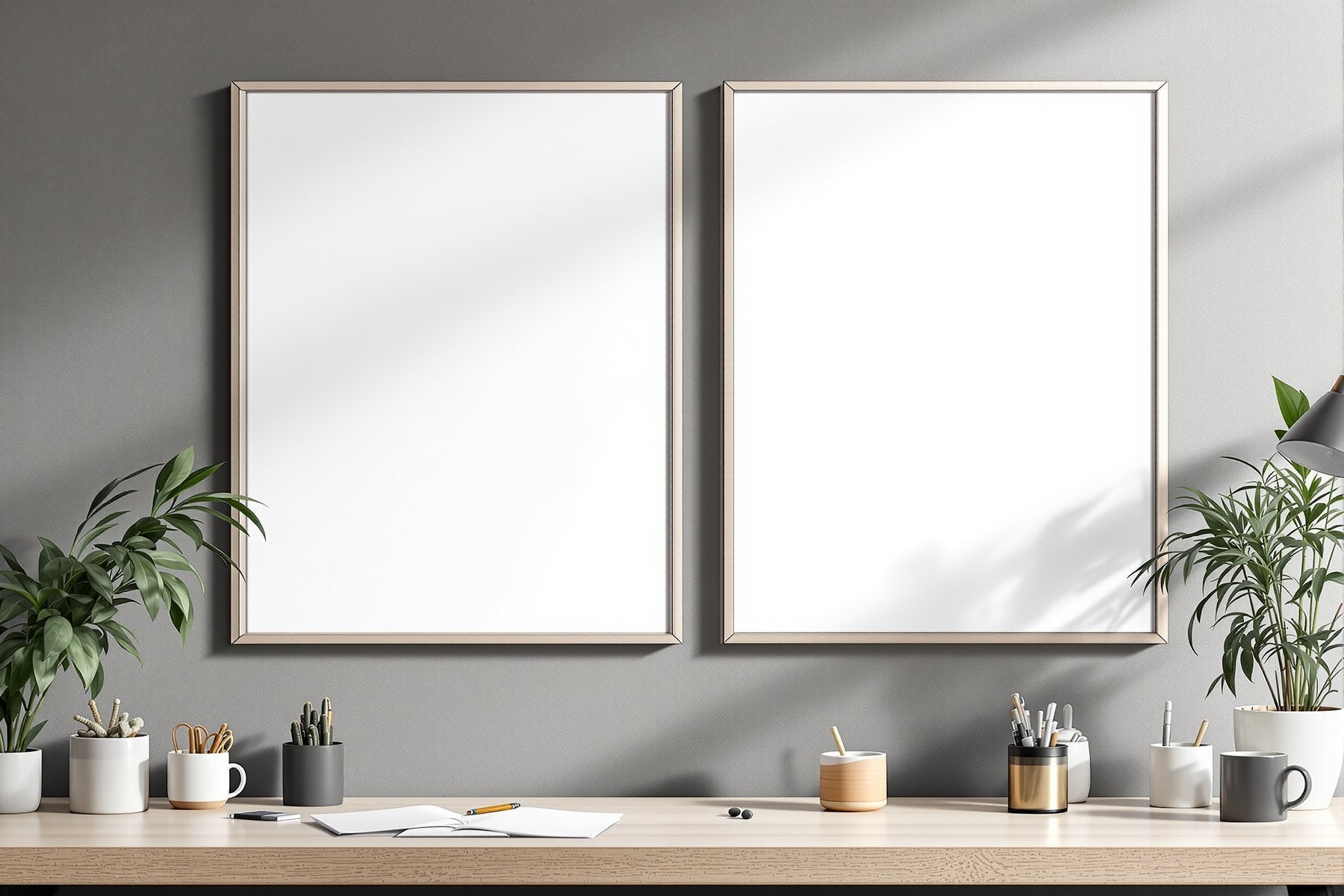 Poster Frame Mockup | Blank Template #095 — Frame Mockup JPG Download | bulkmockup Template | Commercial Licence | MockupBulk