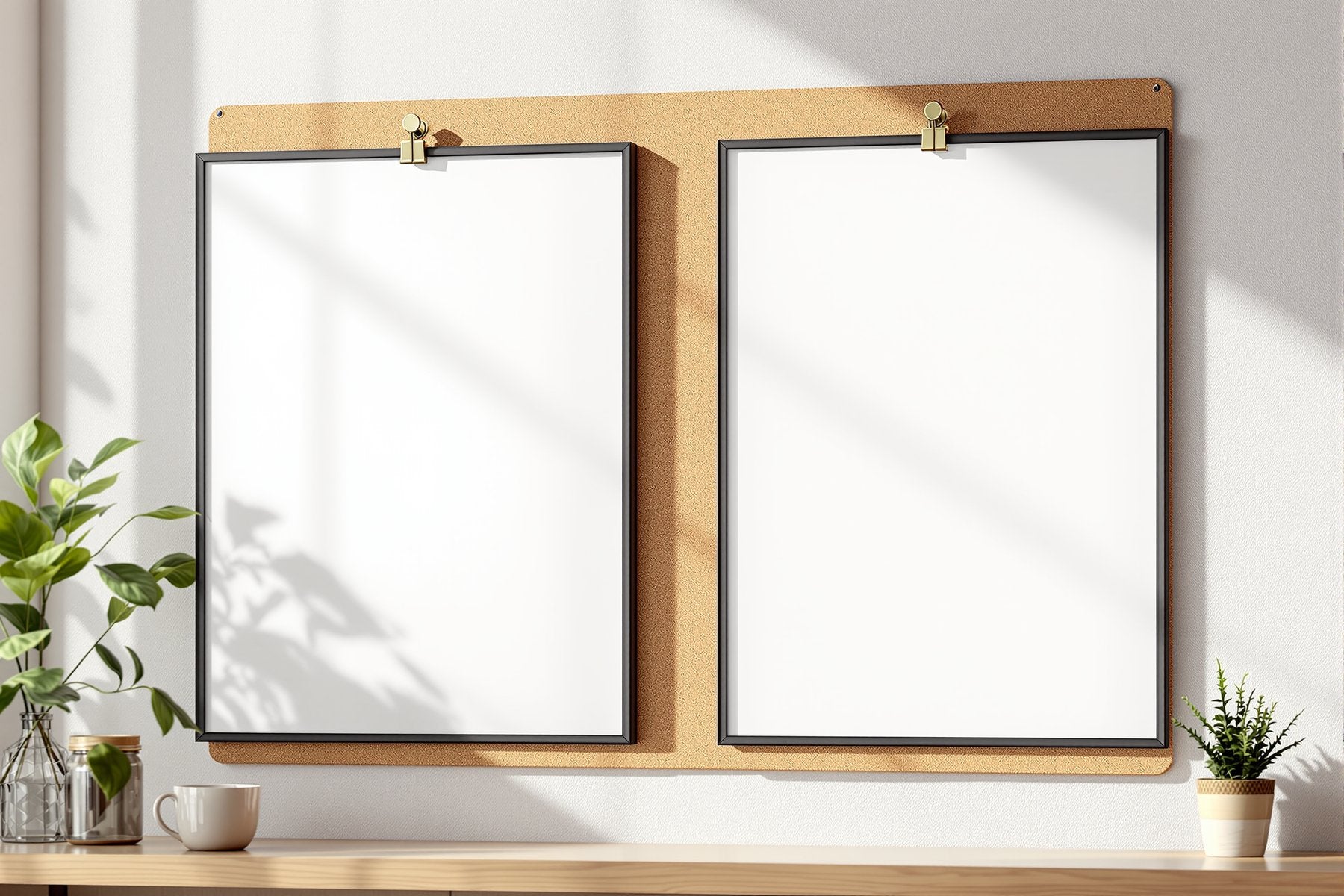 Blank Template #096 Poster Frame Mockup | bulkmockup Blank Frame Template | High-Res JPG | Commercial Licence | MockupBulk