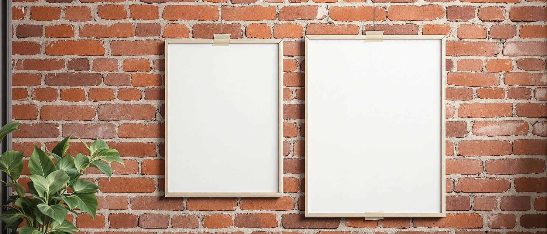 Poster Frame Mockup | Blank Template #103 — Blank Frame Template | High-Res JPG Instant Download | Commercial Use | bulkmockup | MockupBulk