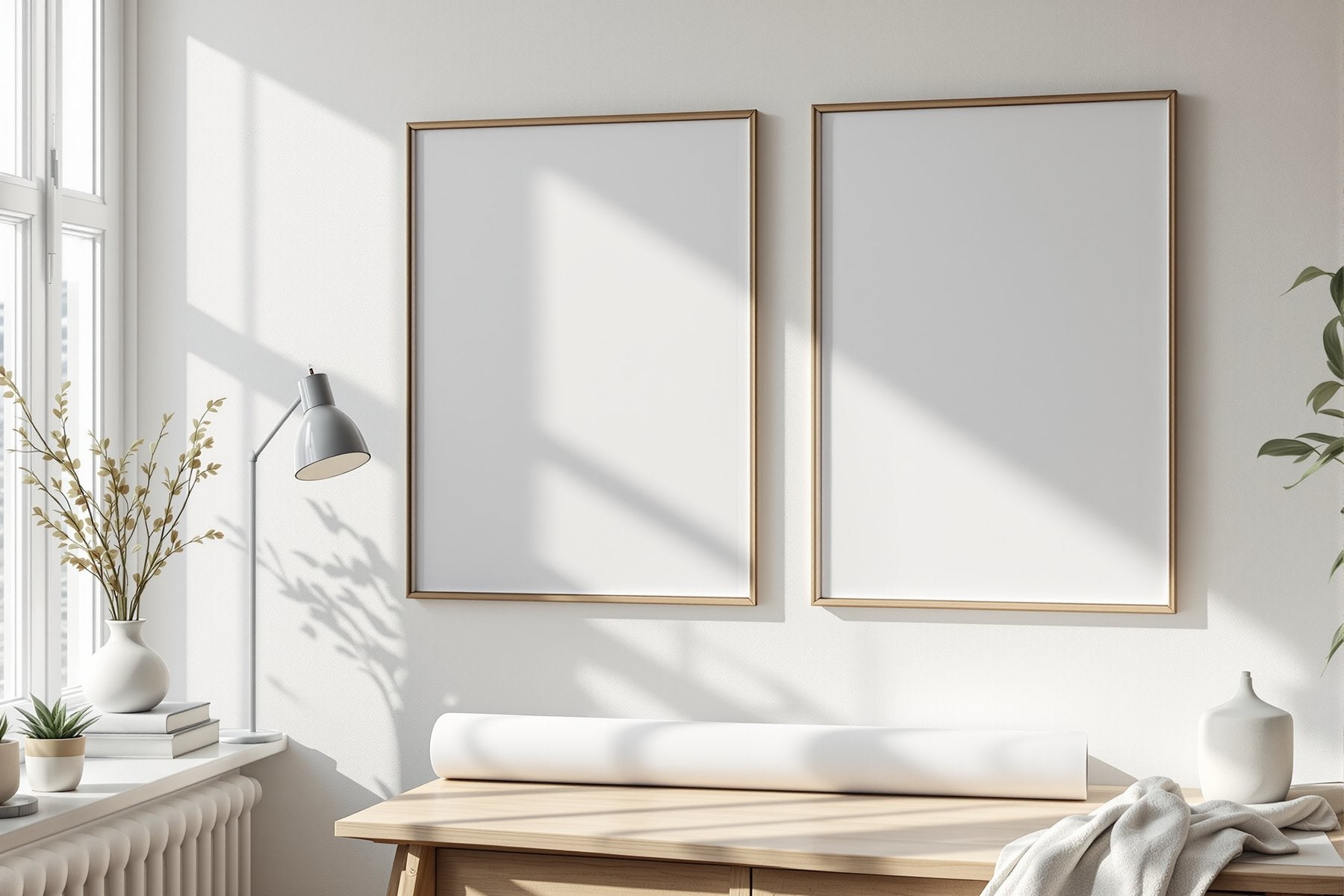 Poster Frame Mockup | Blank Template #106 — Empty Frame Template | bulkmockup High-Res JPG | Commercial Use Included | MockupBulk