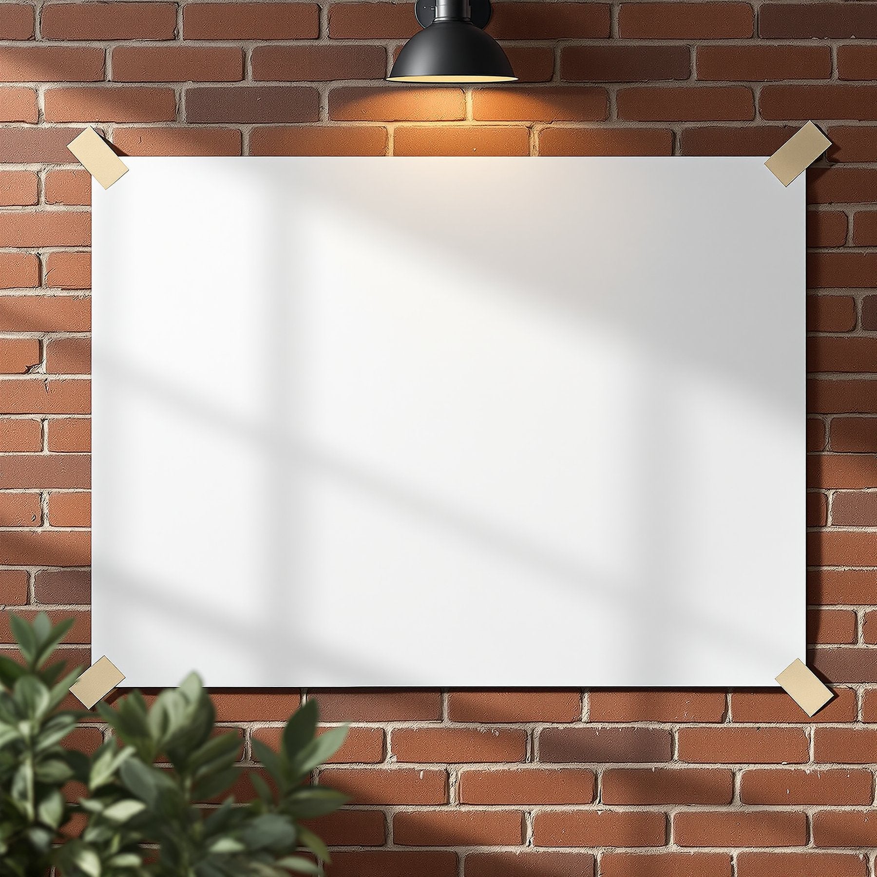 Poster Frame Mockup — Blank Template #108 — Empty Frame Template | bulkmockup High-Res JPG | Commercial Use Included | MockupBulk