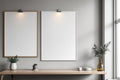 Poster Frame Mockup, Blank Template #111 | Empty Frame Template | bulkmockup High-Res JPG | Commercial Use Included | MockupBulk