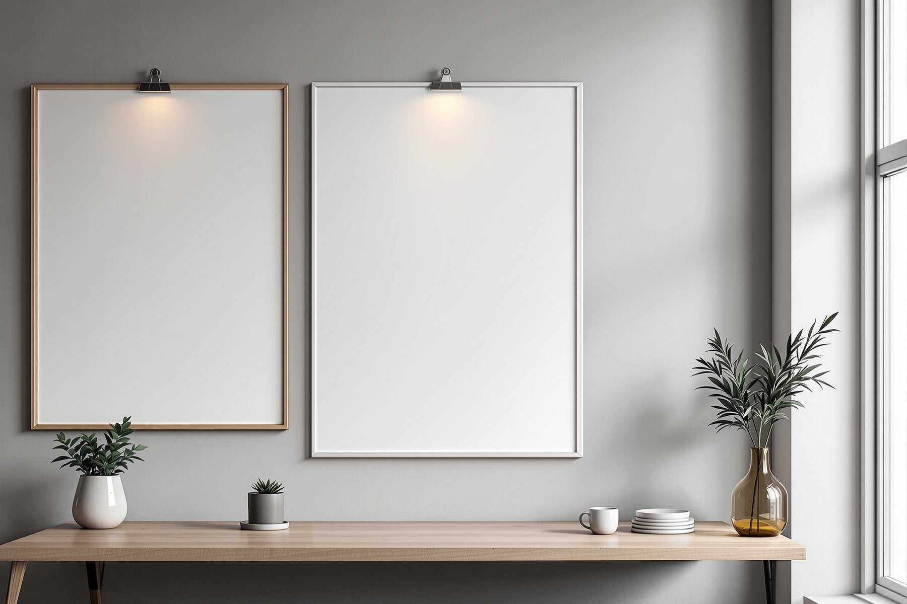 Poster Frame Mockup, Blank Template #111 | Empty Frame Template | bulkmockup High-Res JPG | Commercial Use Included | MockupBulk