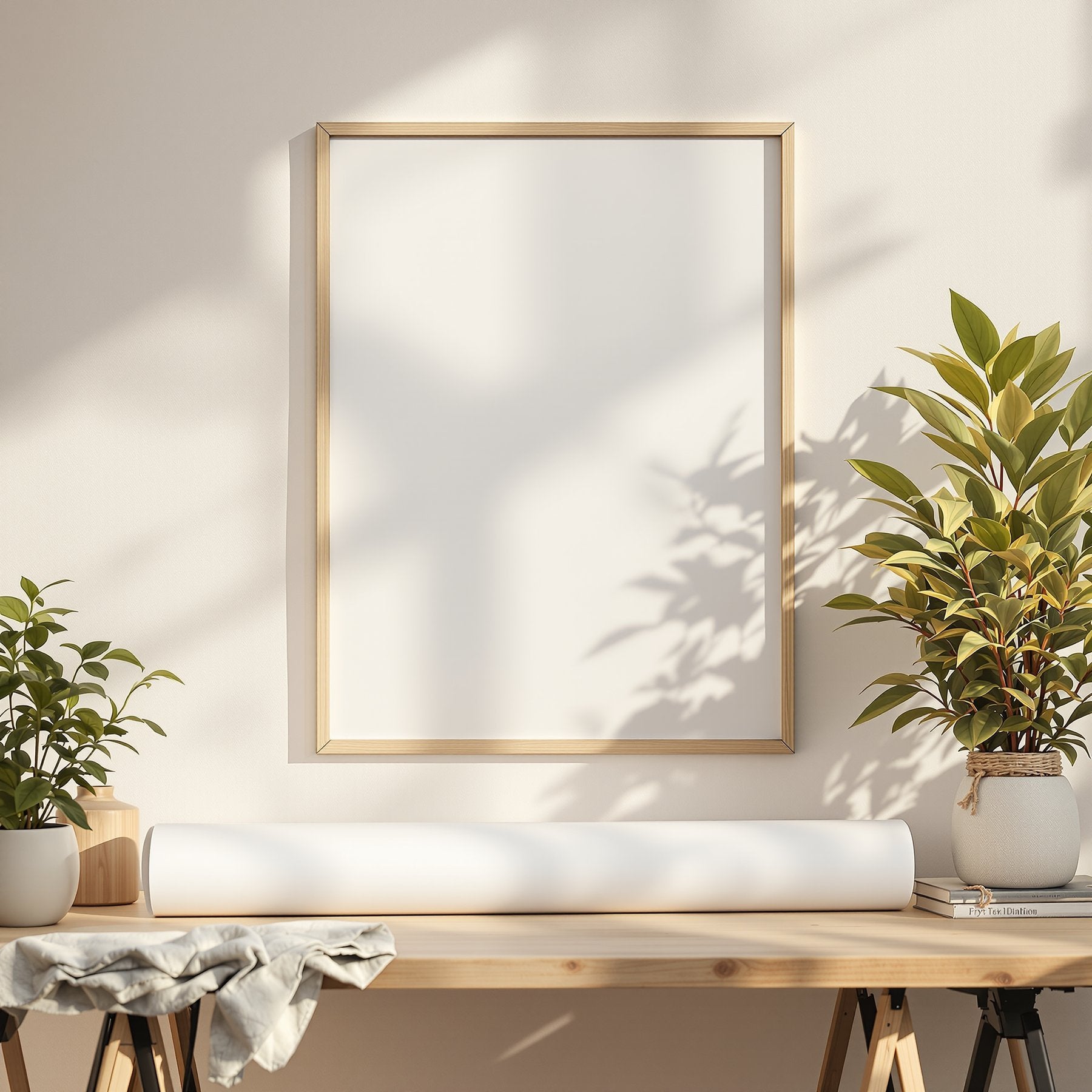 Poster Frame Mockup, Blank Template #115 | Empty Frame Template | bulkmockup High-Res JPG | Commercial Use Included | MockupBulk