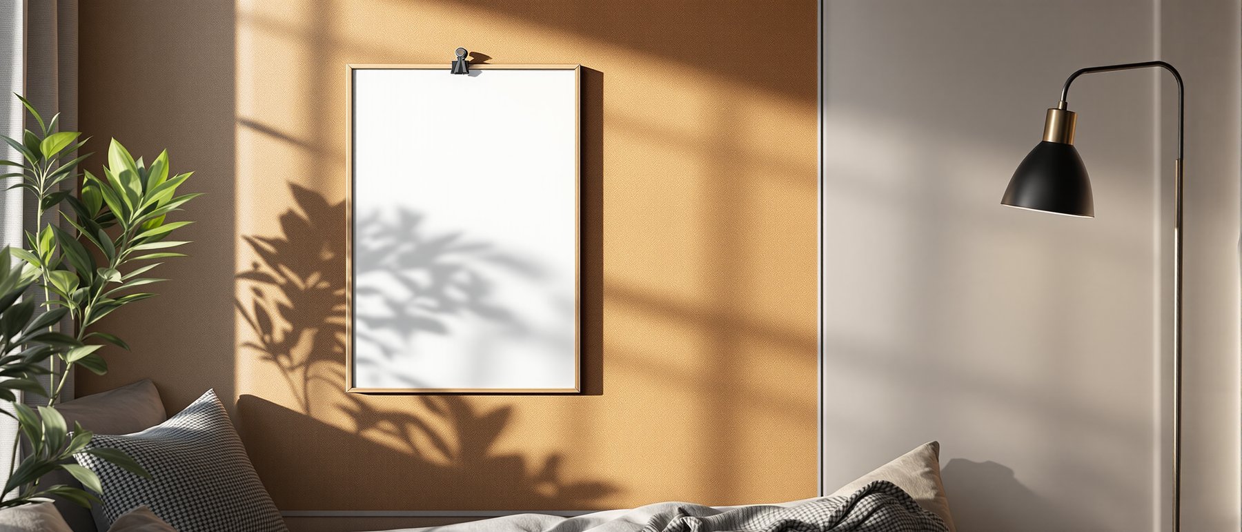 Poster Frame Mockup — Blank Template #119 — Digital Frame Mockup | bulkmockup JPG Download | For POD Etsy Shopify | MockupBulk