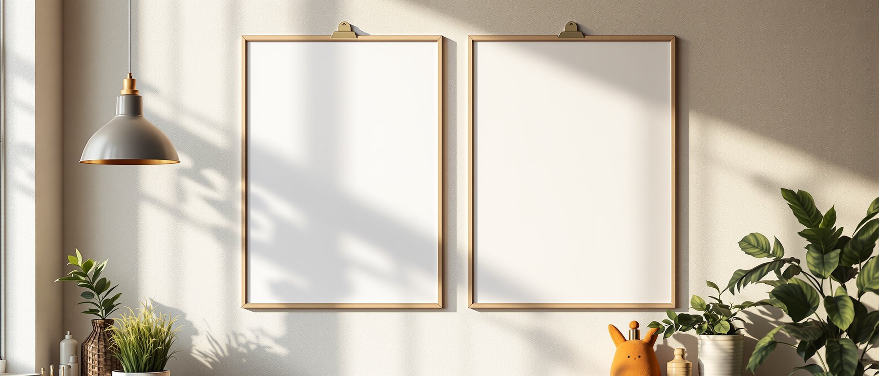 Poster Frame Mockup | Blank Template #128 — High-Res Frame Template JPG | bulkmockup Mockup Store | Commercial Use | MockupBulk