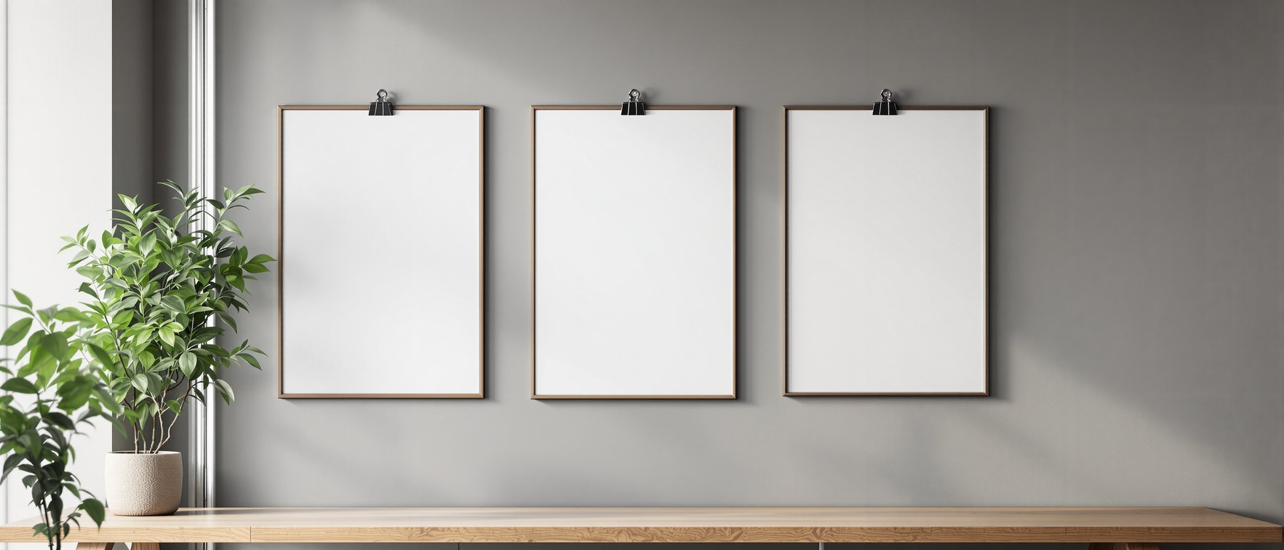 Poster Frame Mockup, Blank Template #135 | Frame Mockup JPG Download | bulkmockup Template | Commercial Licence | MockupBulk
