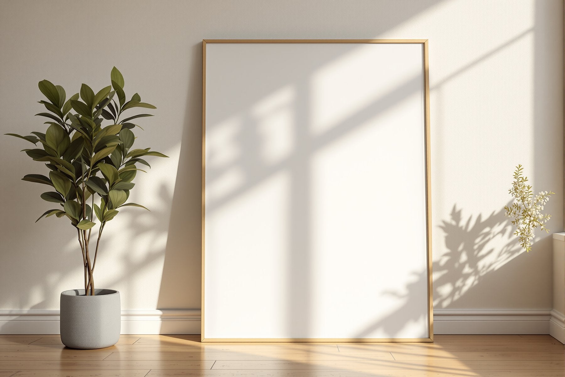 Poster Frame Mockup — Blank Template #150 — Blank Frame Template for Etsy | bulkmockup JPG Download | Commercial Use | MockupBulk