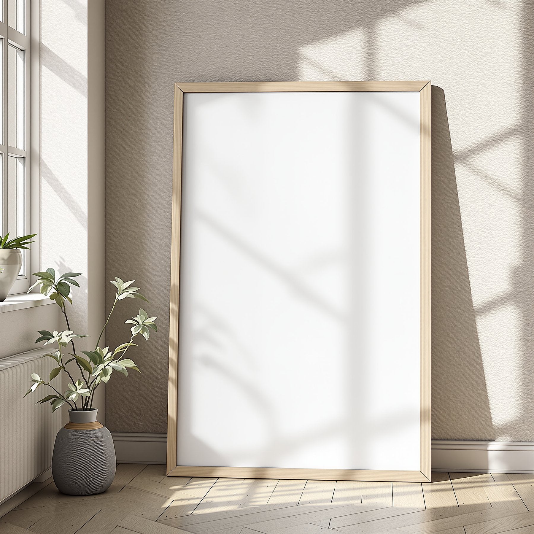 Poster Frame Mockup, Blank Template #152 | Blank Frame Template | High-Res JPG Instant Download | Commercial Use | bulkmockup | MockupBulk