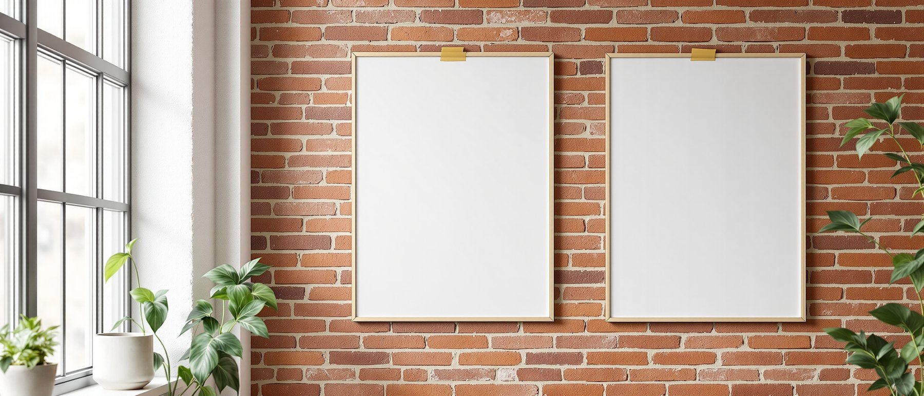 Poster Frame Mockup | Blank Template #153 | Empty Frame Template | bulkmockup High-Res JPG | Commercial Use Included | MockupBulk