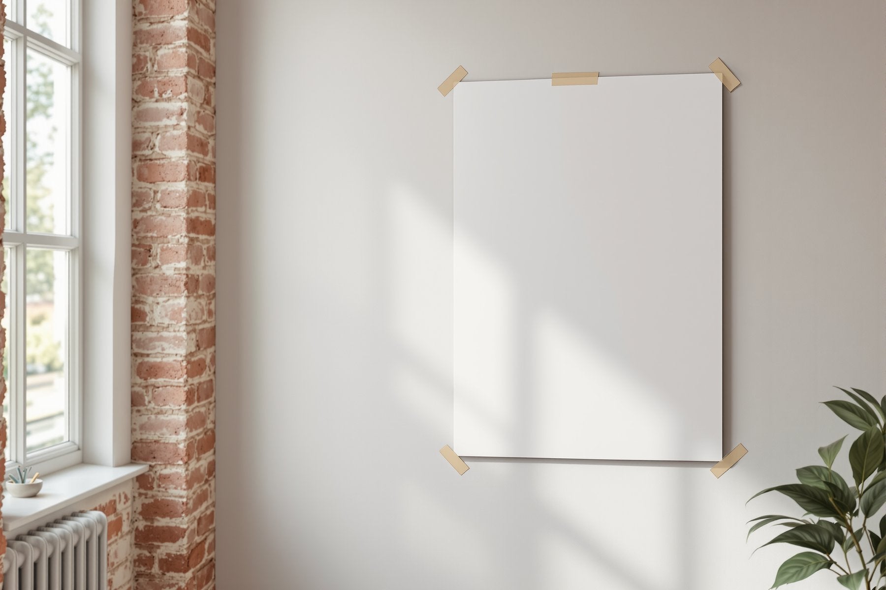 Poster Frame Mockup, Blank Template #181 | High-Res Frame Template JPG | bulkmockup Mockup Store | Commercial Use | MockupBulk