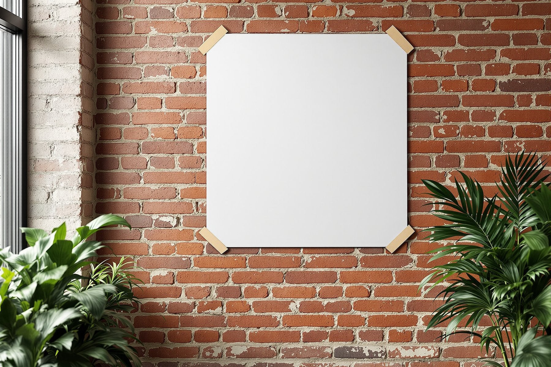 Poster Frame Mockup — Blank Template #184 — Blank Frame Template for Etsy | bulkmockup JPG Download | Commercial Use | MockupBulk