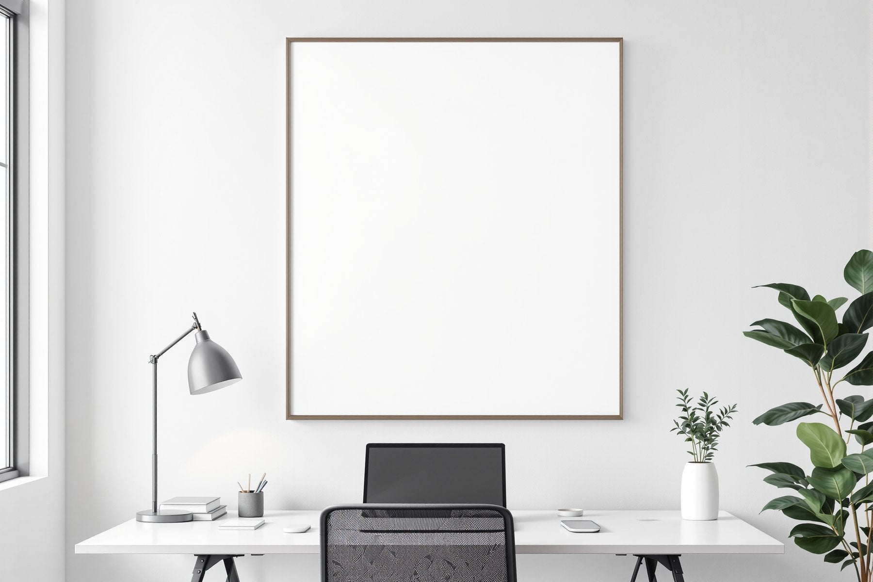 Canvas Frame Mockup — Blank Template #003 — High-Res Frame Template JPG | bulkmockup Mockup Store | Commercial Use | MockupBulk