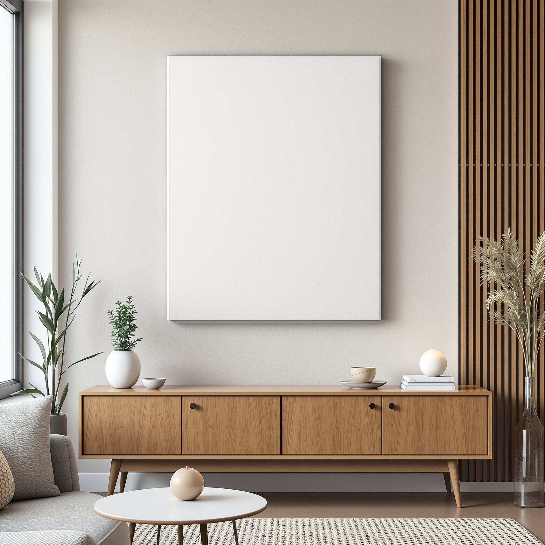 Canvas Frame Mockup — Blank Template #004 — Empty Frame Template | bulkmockup High-Res JPG | Commercial Use Included | MockupBulk