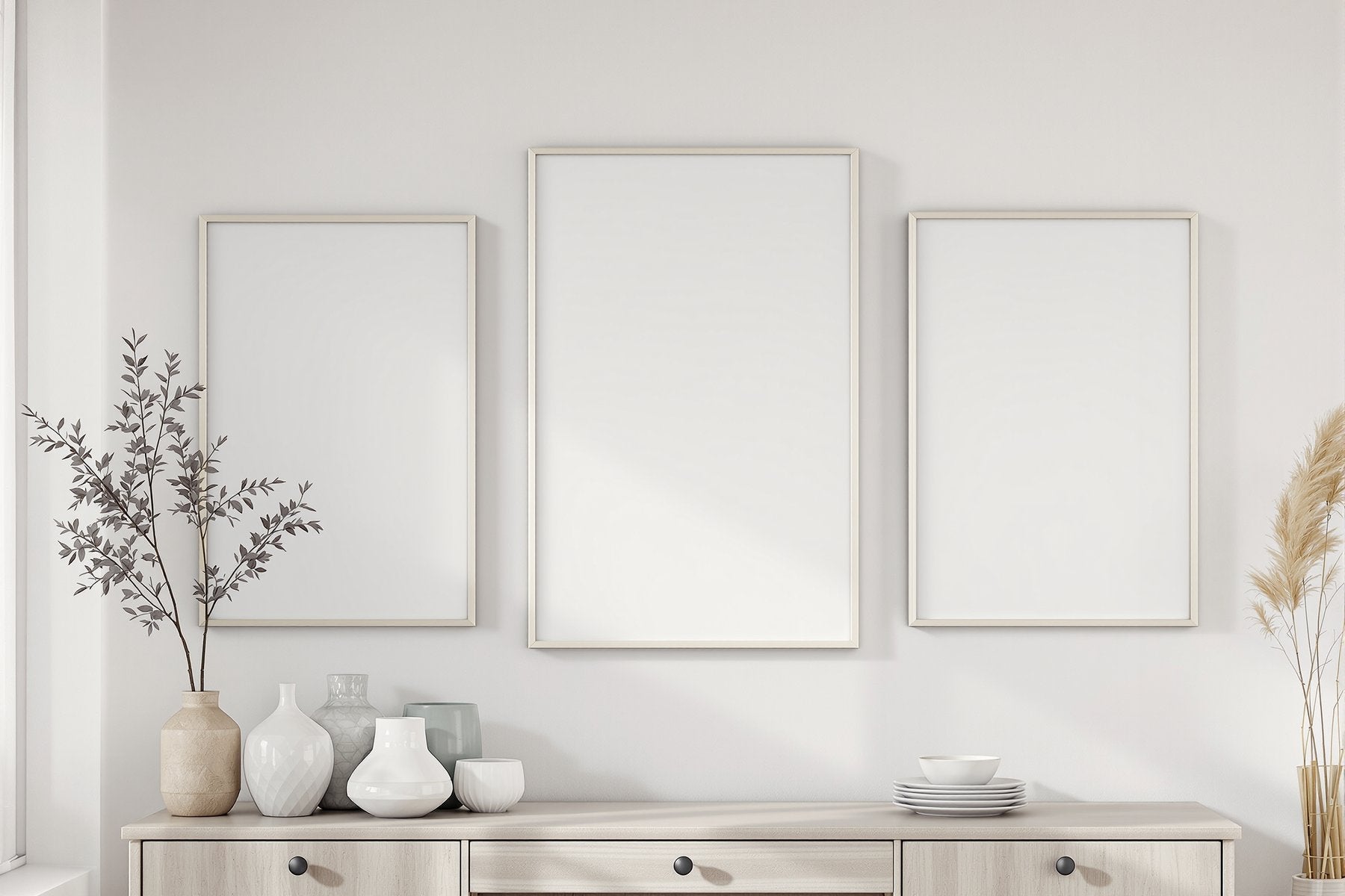 Canvas Frame Mockup, Blank Template #006 | bulkmockup Digital Download | Blank Frame JPG | Commercial Licence Included | MockupBulk