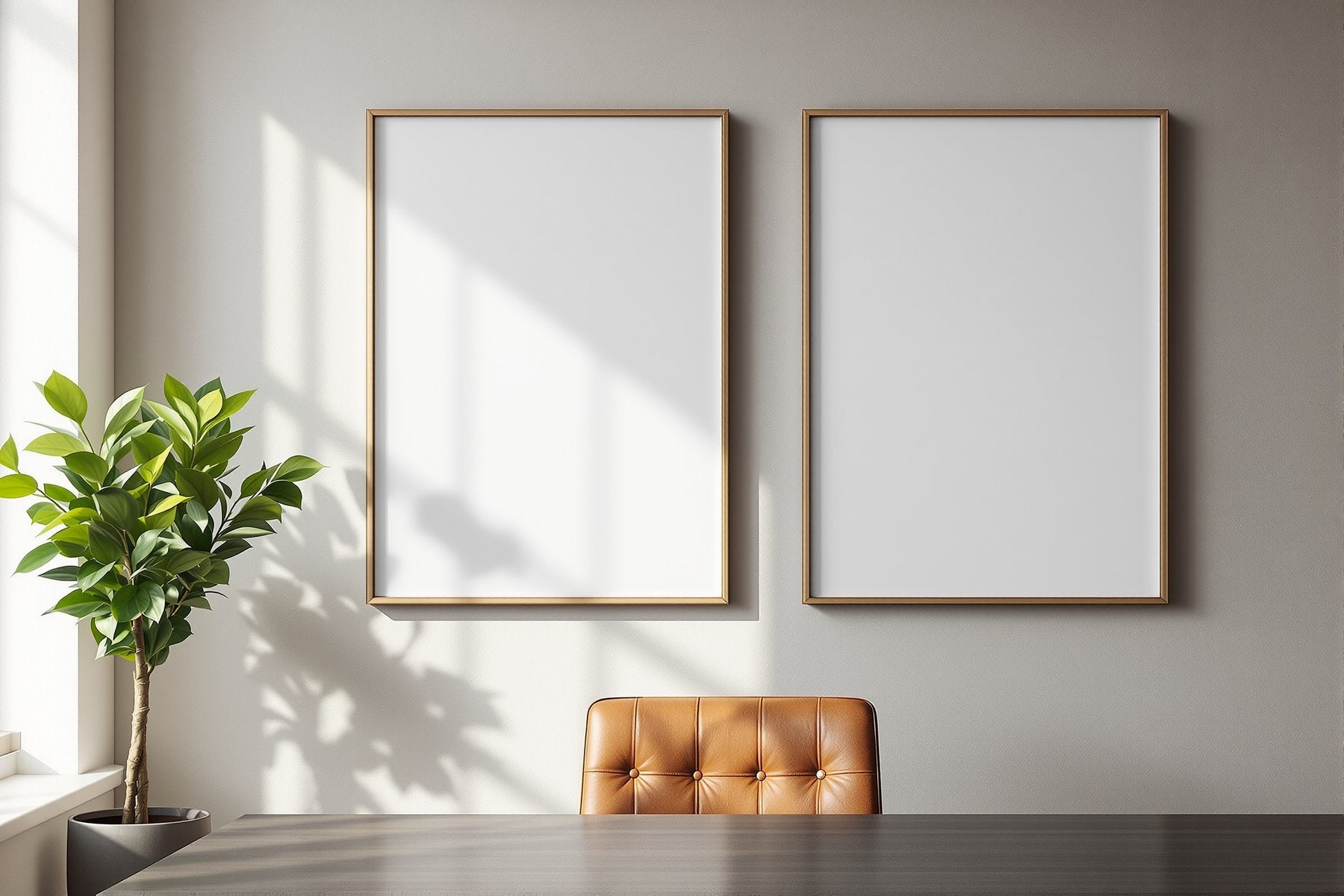 Canvas Frame Mockup | Blank Template #007 | Empty Frame Template | bulkmockup High-Res JPG | Commercial Use Included | MockupBulk