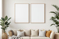 Canvas Frame Mockup — Blank Template #009 — Instant bulkmockup Download | Blank Frame JPG Template | Commercial Use | MockupBulk