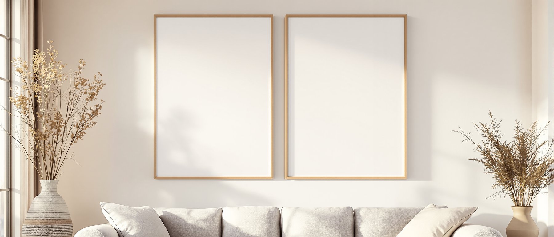 Canvas Frame Mockup — Blank Template #013 — bulkmockup Digital Download | Blank Frame JPG | Commercial Licence Included | MockupBulk