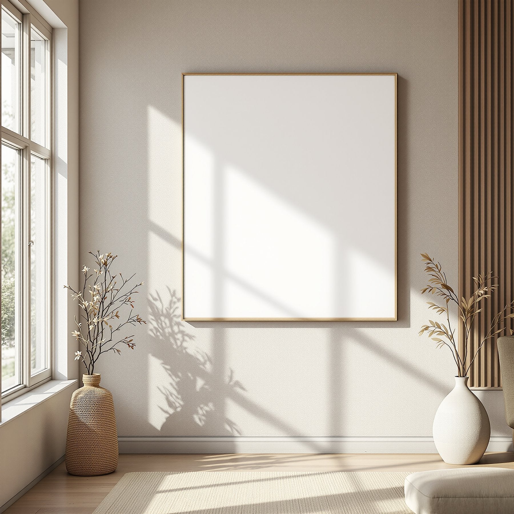Canvas Frame Mockup, Blank Template #016 | High-Resolution JPG | bulkmockup Template | For Etsy POD Print Sellers | MockupBulk
