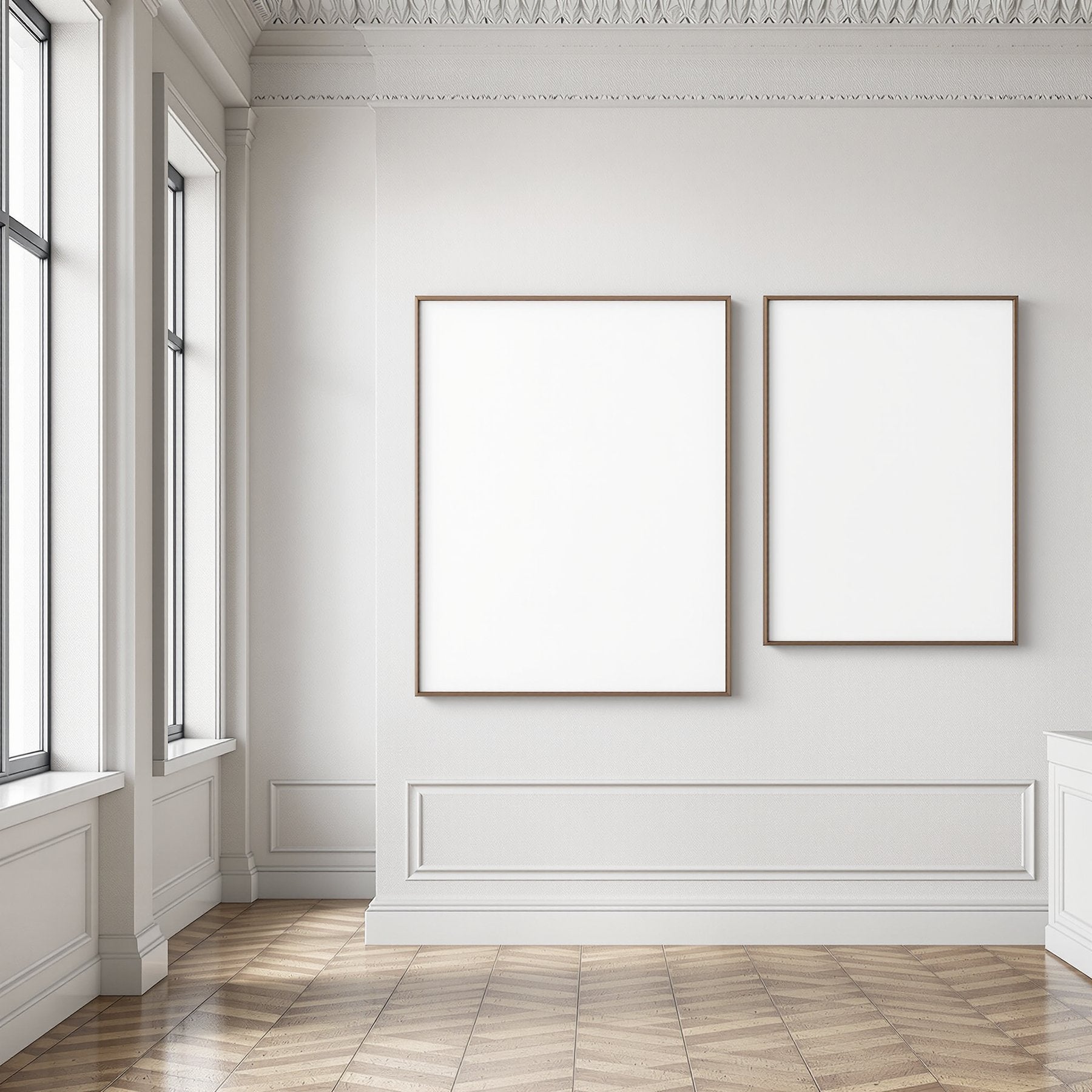 Canvas Frame Mockup | Blank Template #023 — Empty Frame Mockup Template | JPG Digital Download | Commercial Licence | bulkmockup Shop