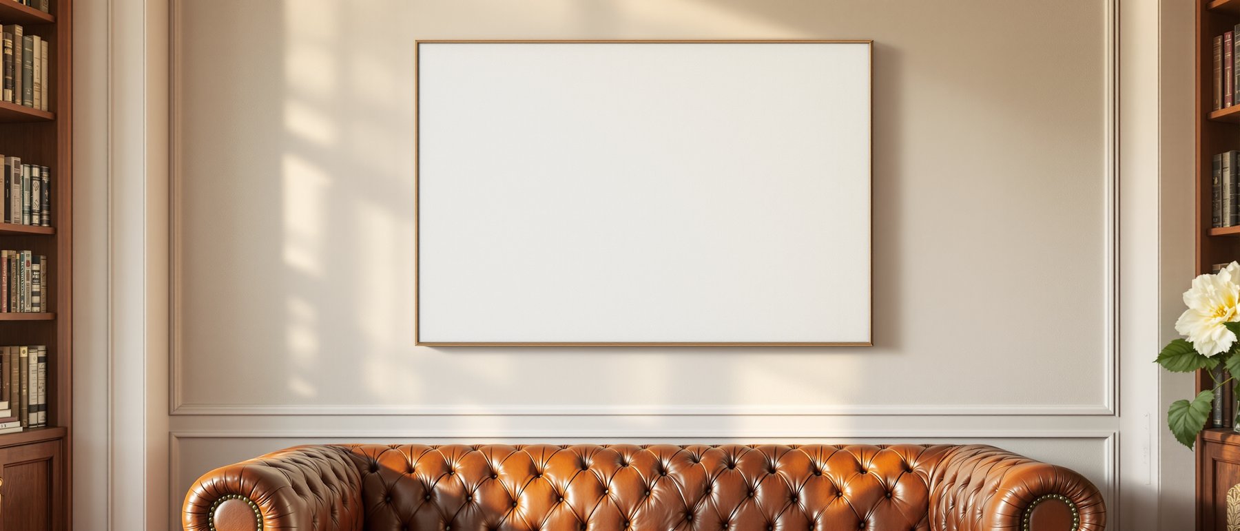 Canvas Frame Mockup — Blank Template #026 — Frame Mockup JPG Download | bulkmockup Template | Commercial Licence | MockupBulk