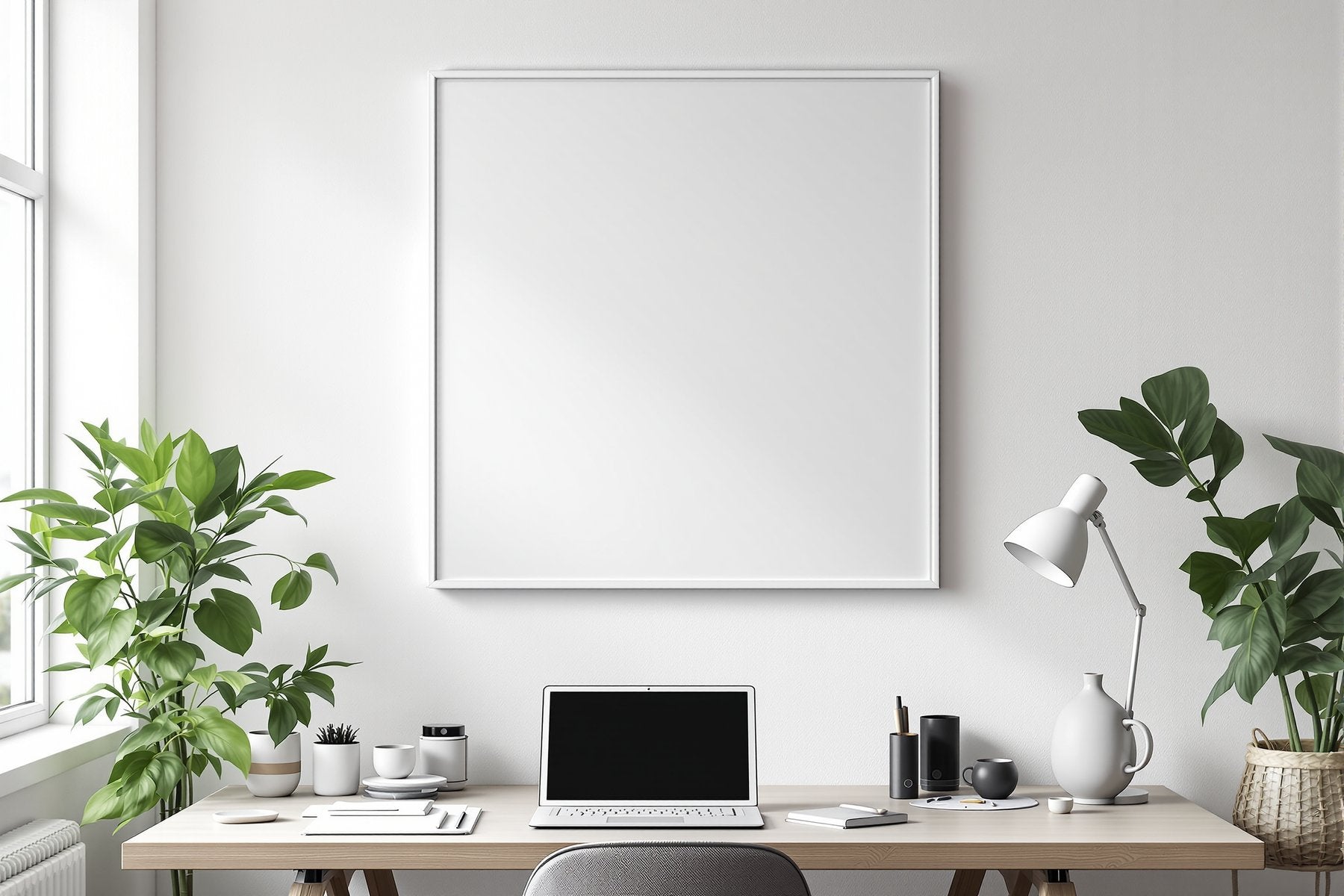 Canvas Frame Mockup | Blank Template #027 — bulkmockup Blank Frame Template | High-Res JPG | Commercial Licence | MockupBulk