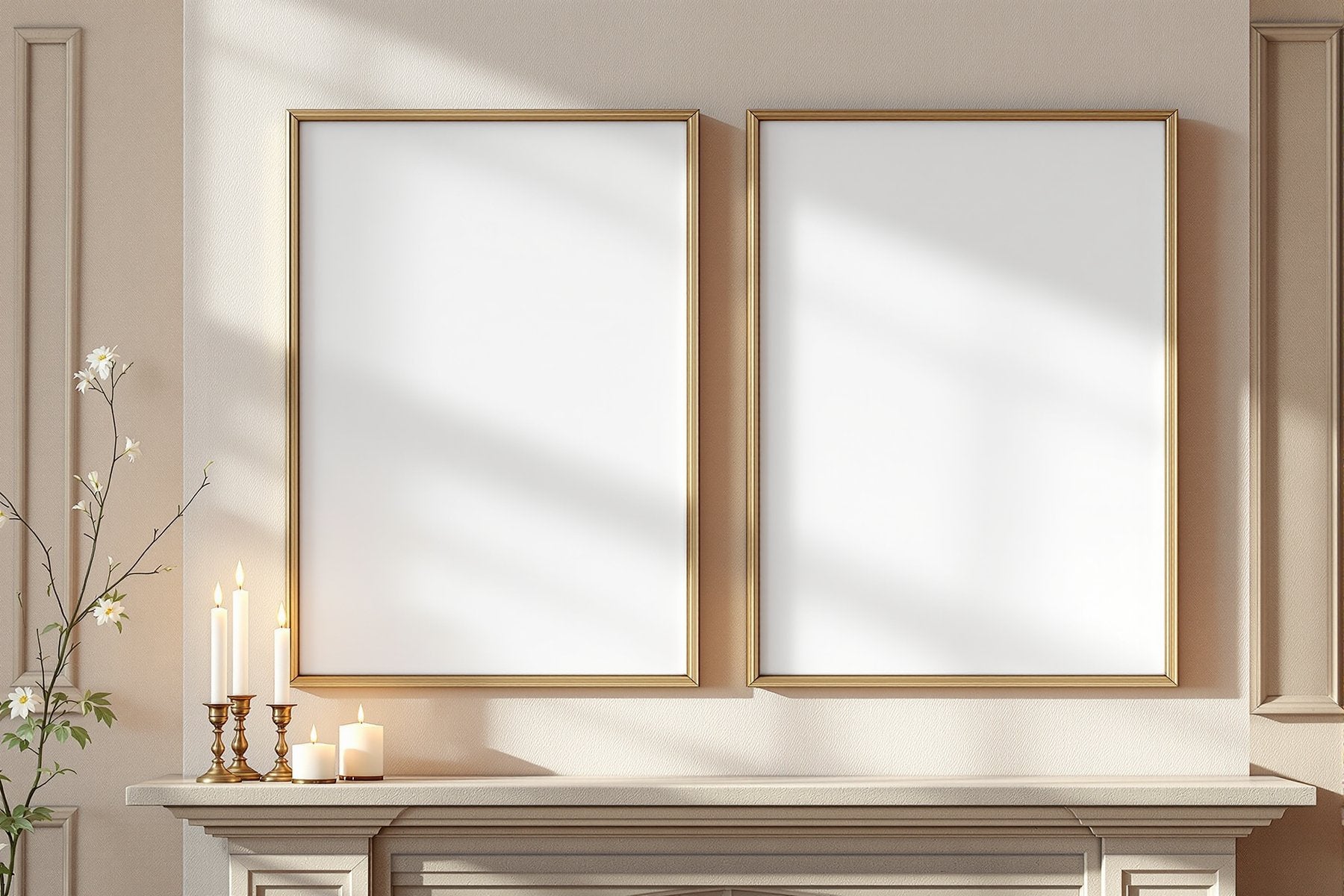 Canvas Frame Mockup | Blank Template #028 — Print-on-Demand Frame Mockup | bulkmockup JPG | Commercial Licence | MockupBulk