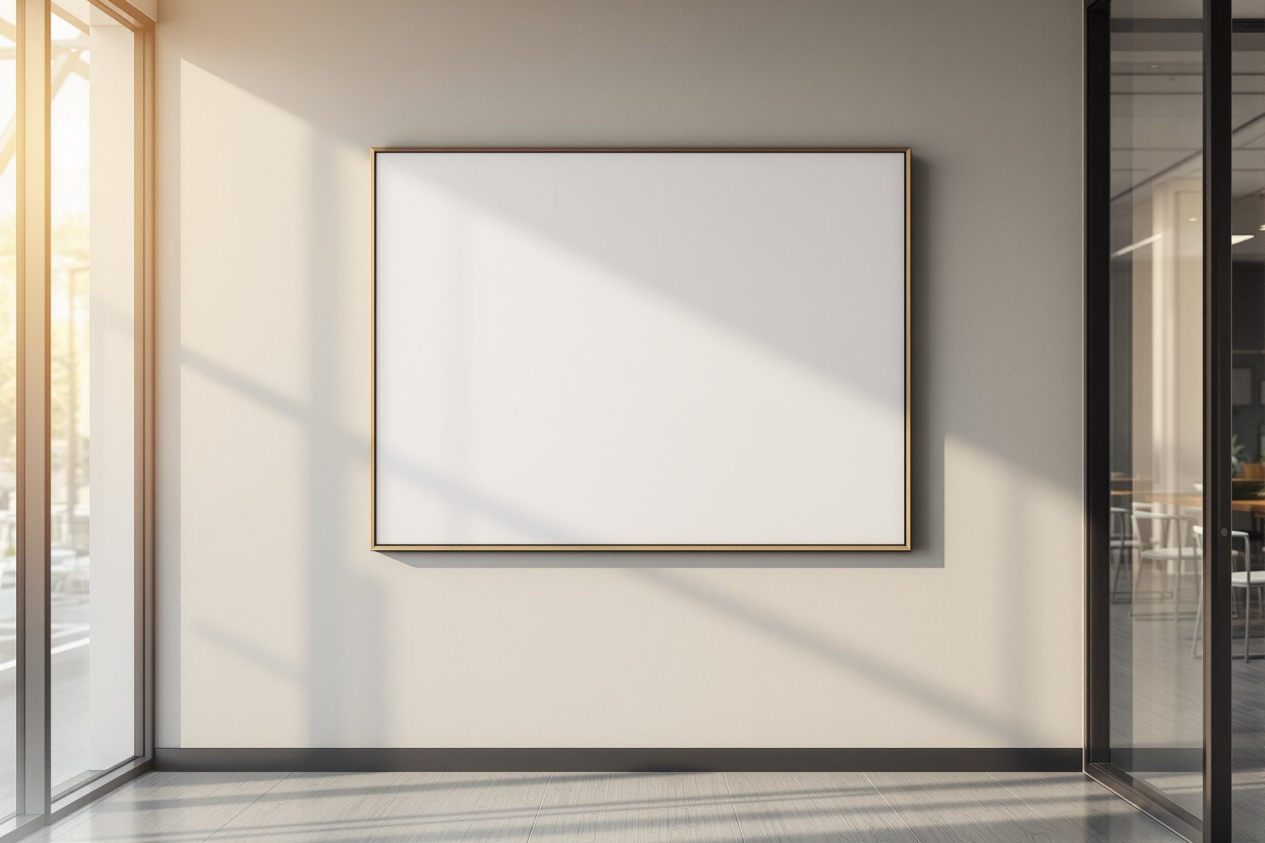 Canvas Frame Mockup, Blank Template #034 | bulkmockup Blank Frame Template | High-Res JPG | Commercial Licence | MockupBulk