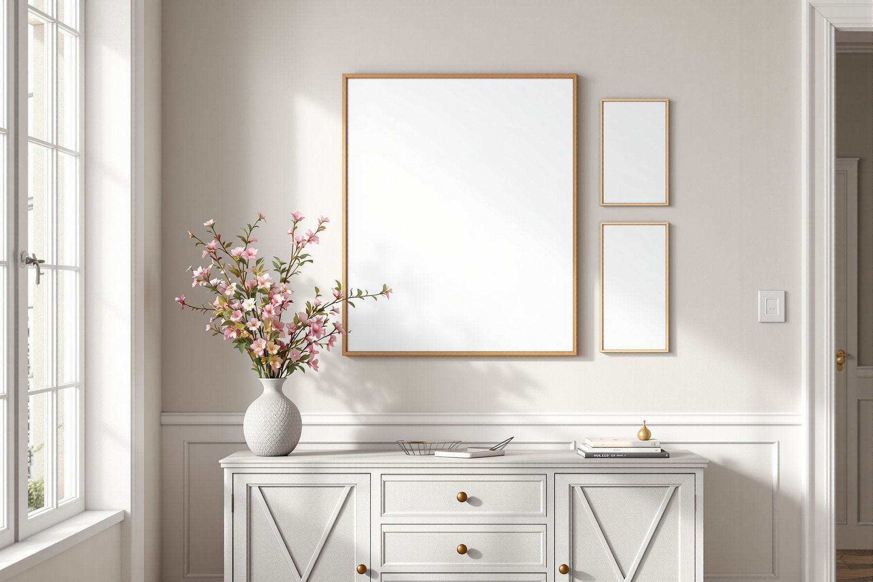 Canvas Frame Mockup — Blank Template #035 — Empty Frame Mockup Template | JPG Digital Download | Commercial Licence | bulkmockup Shop
