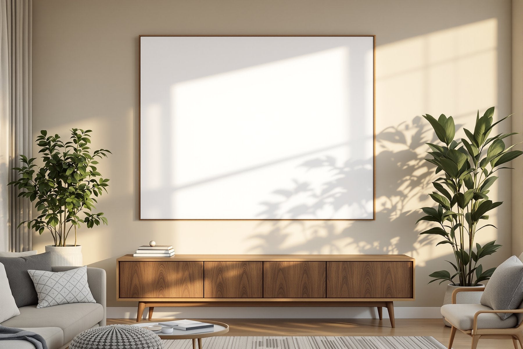 Canvas Frame Mockup, Blank Template #044 | Empty Frame Mockup Template | JPG Digital Download | Commercial Licence | bulkmockup Shop
