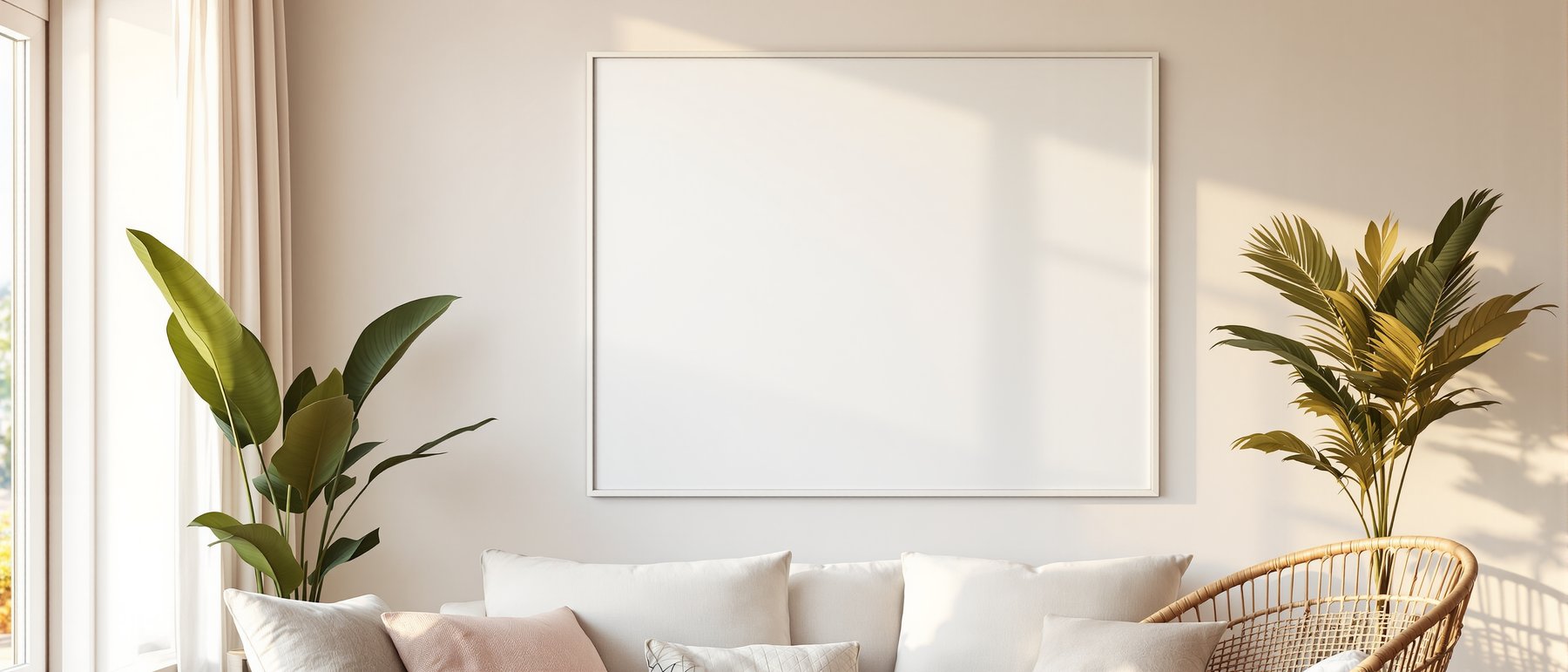 Canvas Frame Mockup — Blank Template #047 — Print-on-Demand Frame Mockup | bulkmockup JPG | Commercial Licence | MockupBulk