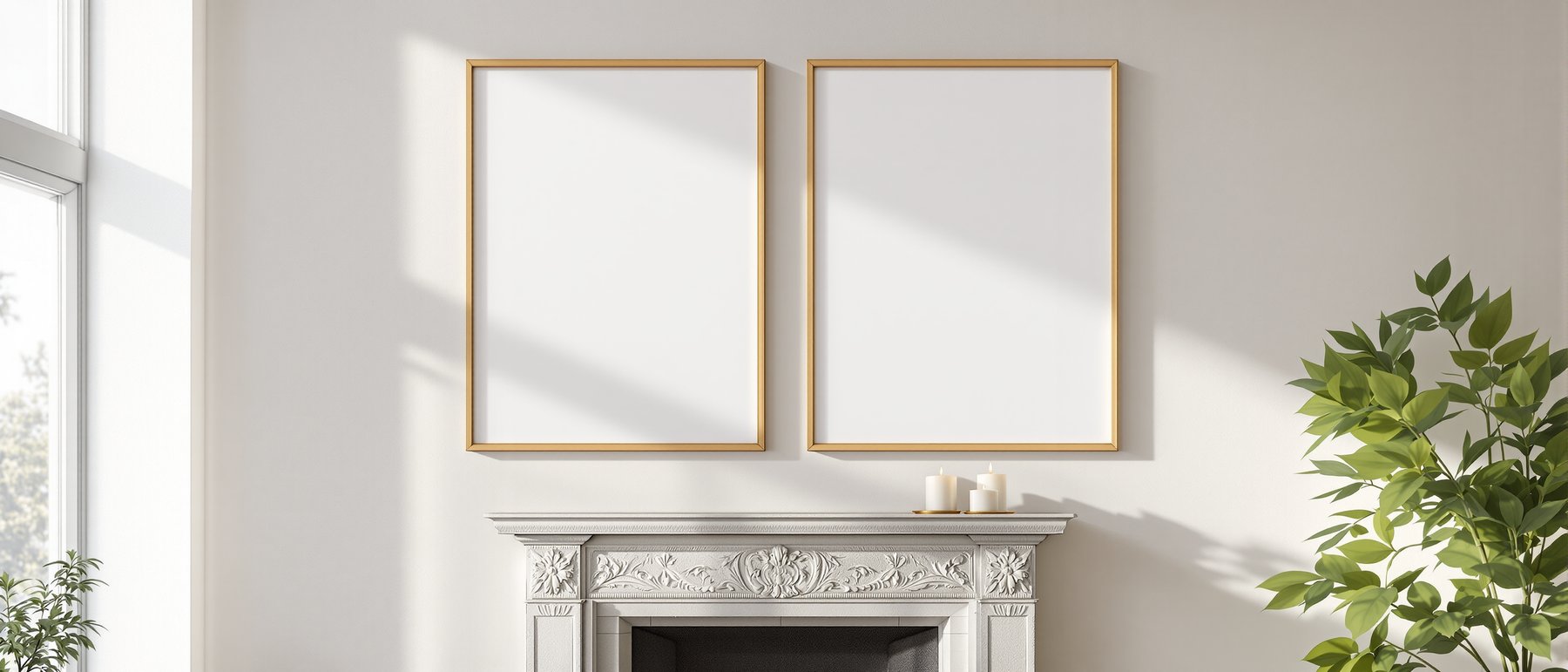 Canvas Frame Mockup, Blank Template #049 | High-Resolution JPG | bulkmockup Template | For Etsy POD Print Sellers | MockupBulk