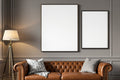 Canvas Frame Mockup, Blank Template #053 | Blank Frame Template | High-Res JPG Instant Download | Commercial Use | bulkmockup | MockupBulk