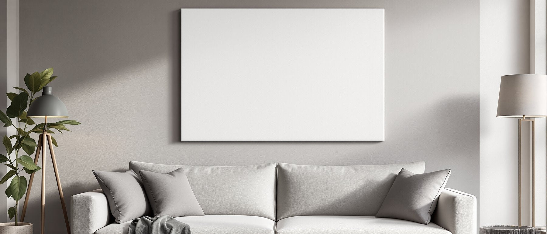 Canvas Frame Mockup — Blank Template #055 — Blank Frame Mockup JPG | Commercial Licence | bulkmockup Download | MockupBulk
