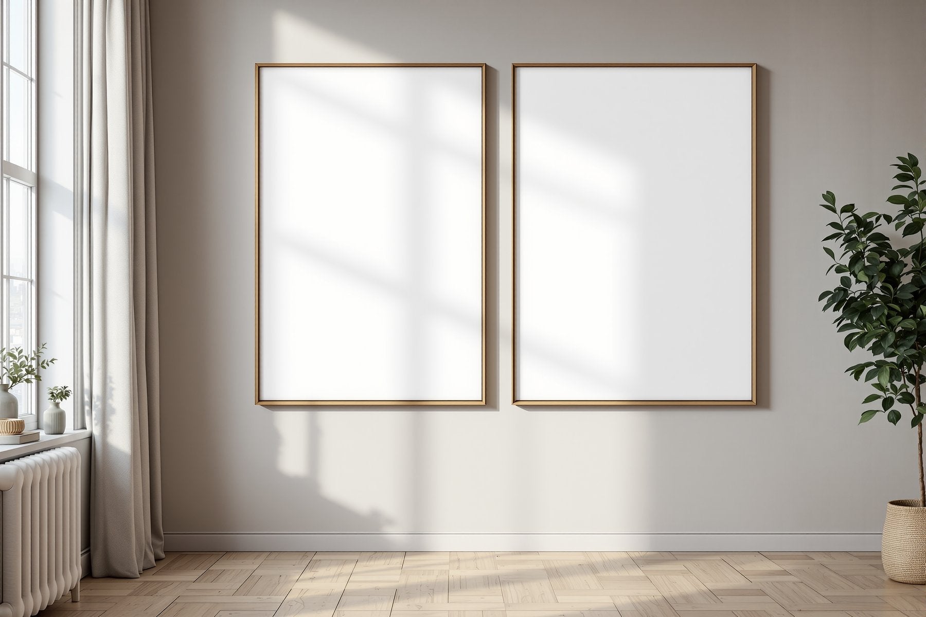 Blank Template #056 Canvas Frame Mockup | Blank Frame Mockup JPG | Commercial Licence | bulkmockup Download | MockupBulk