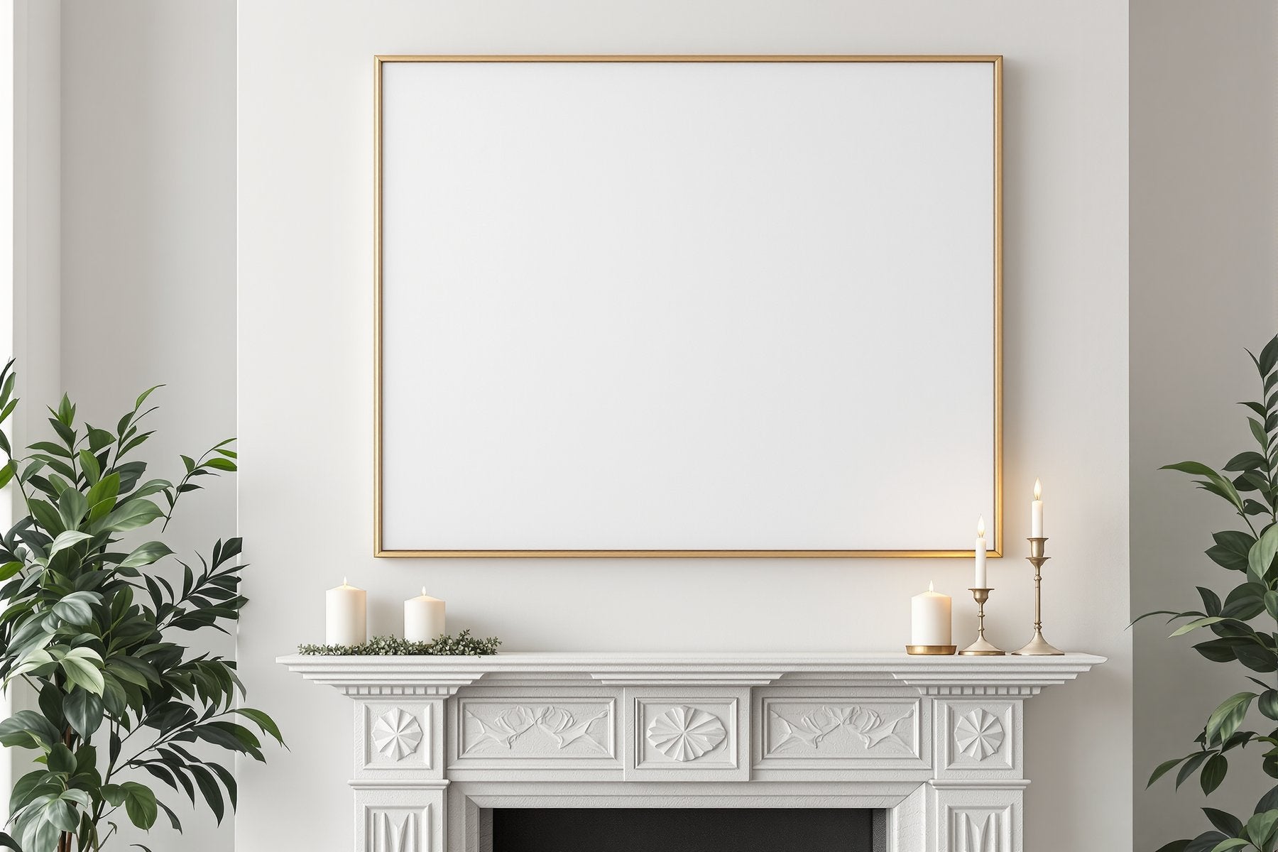 Canvas Frame Mockup | Blank Template #057 | Instant bulkmockup Download | Blank Frame JPG Template | Commercial Use | MockupBulk