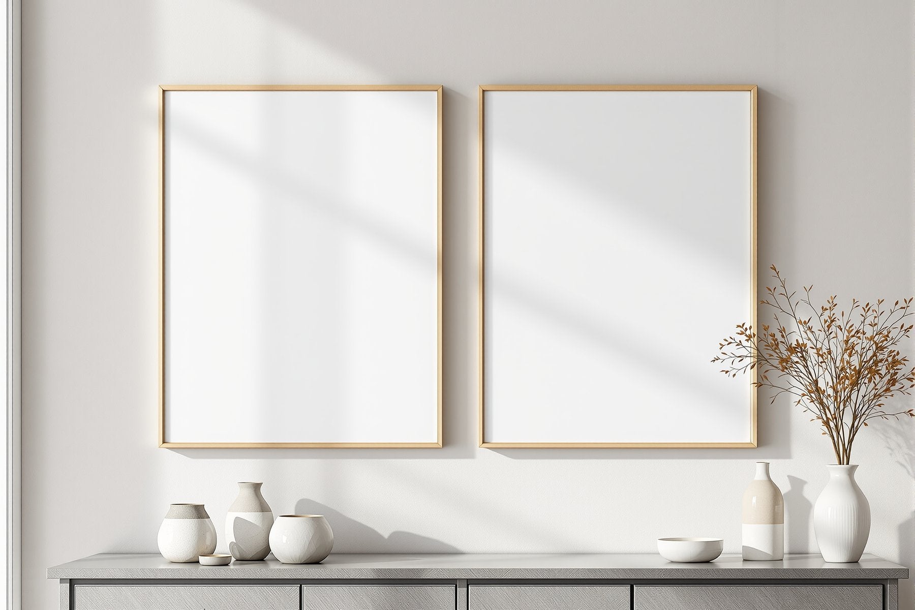 Canvas Frame Mockup | Blank Template #062 — High-Res Frame Template JPG | bulkmockup Mockup Store | Commercial Use | MockupBulk