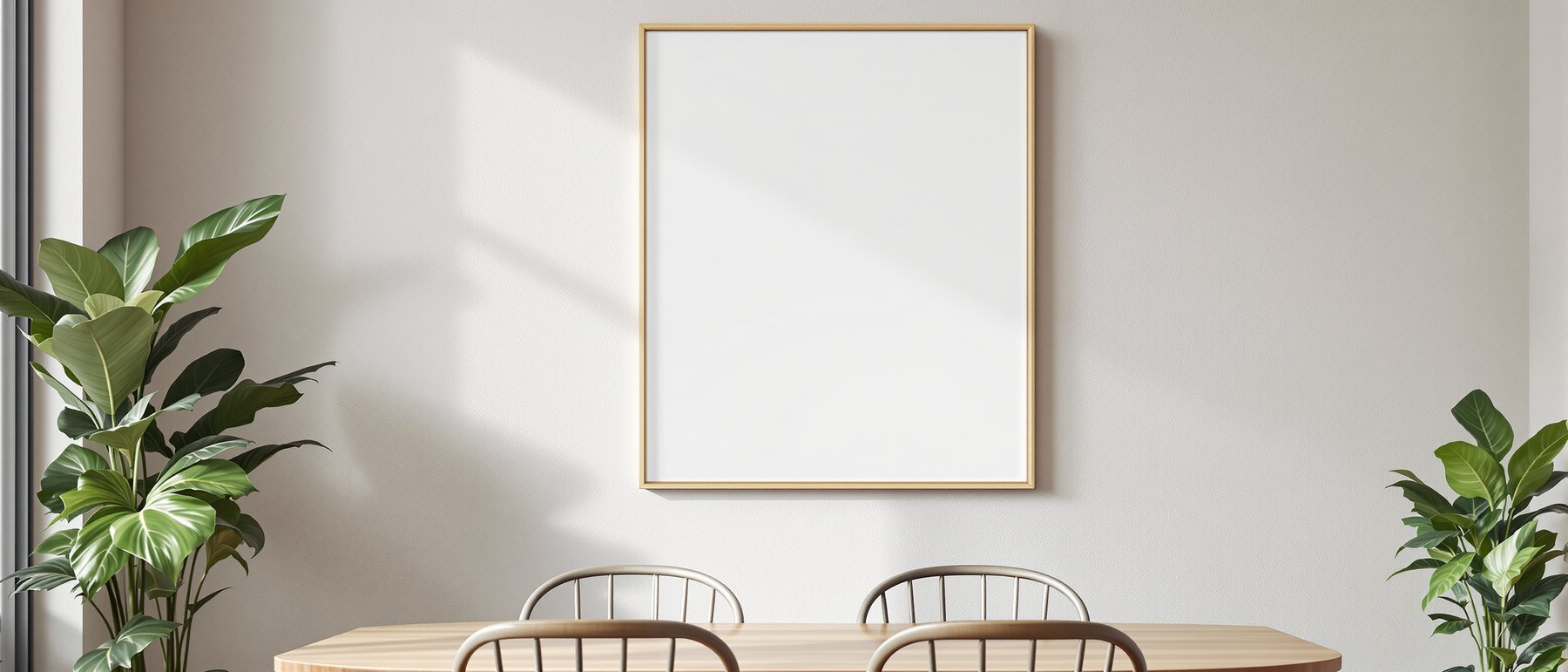 Canvas Frame Mockup — Blank Template #068 — Instant bulkmockup Download | Blank Frame JPG Template | Commercial Use | MockupBulk