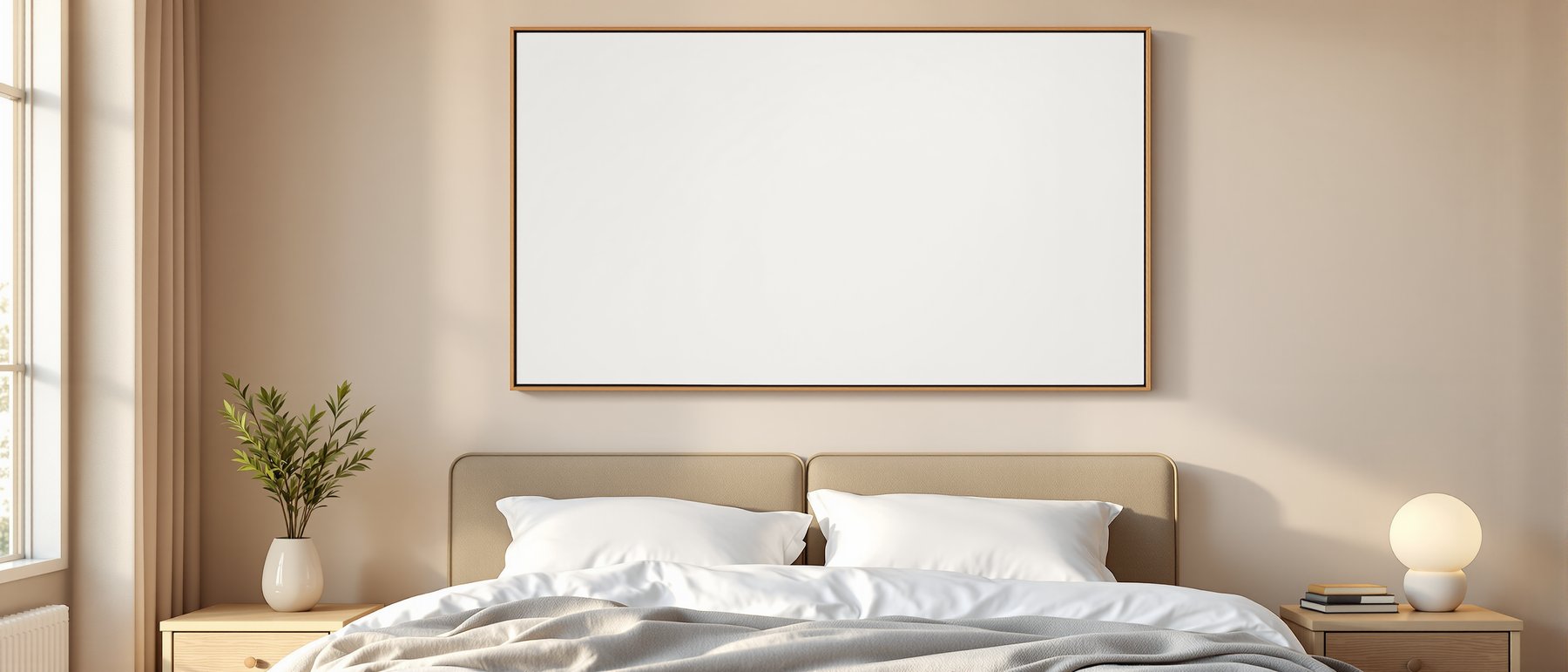 Canvas Frame Mockup — Blank Template #076 — High-Res Frame Template JPG | bulkmockup Mockup Store | Commercial Use | MockupBulk