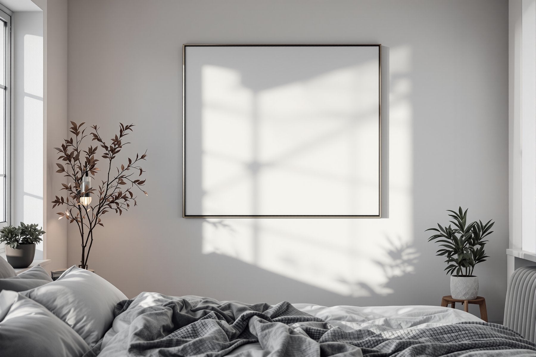 Canvas Frame Mockup | Blank Template #083 | Empty Frame Mockup Template | JPG Digital Download | Commercial Licence | bulkmockup Shop