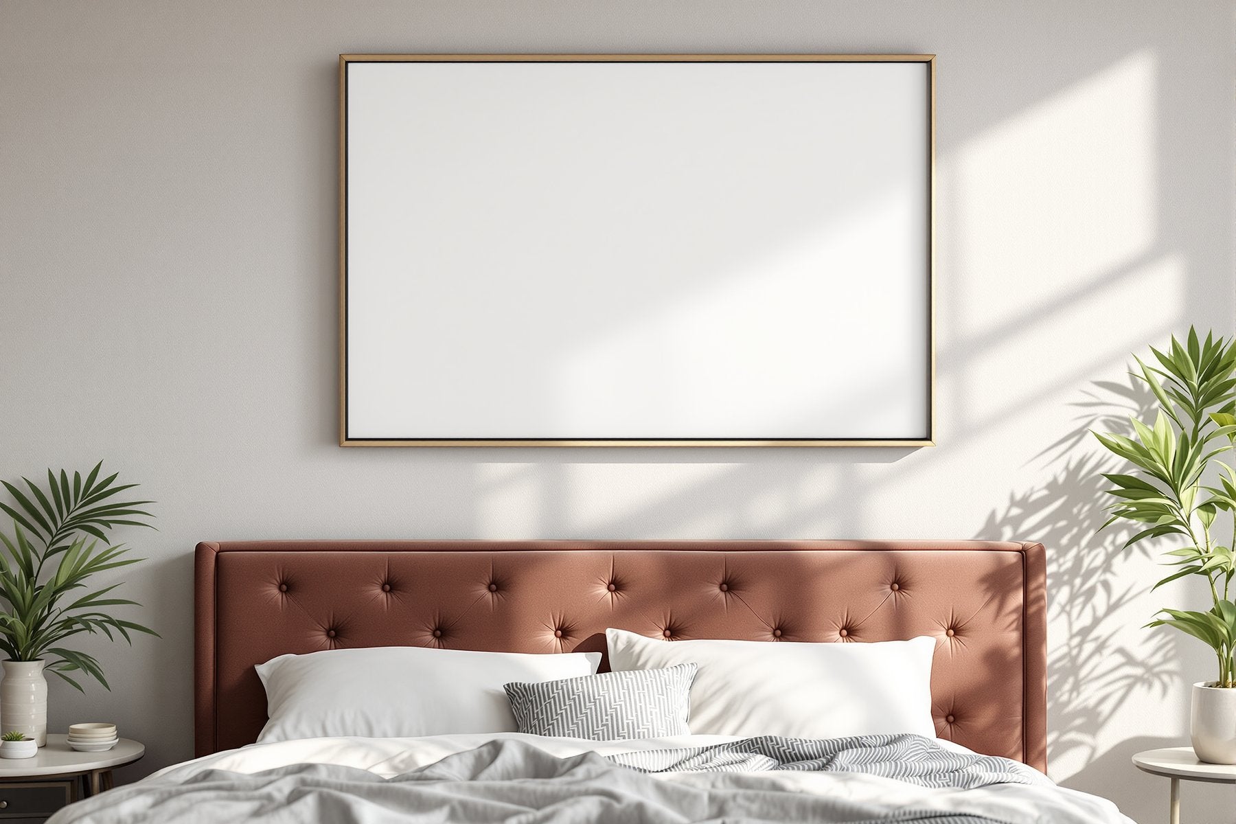 Blank Template #088 Canvas Frame Mockup | Empty Frame Template | bulkmockup High-Res JPG | Commercial Use Included | MockupBulk