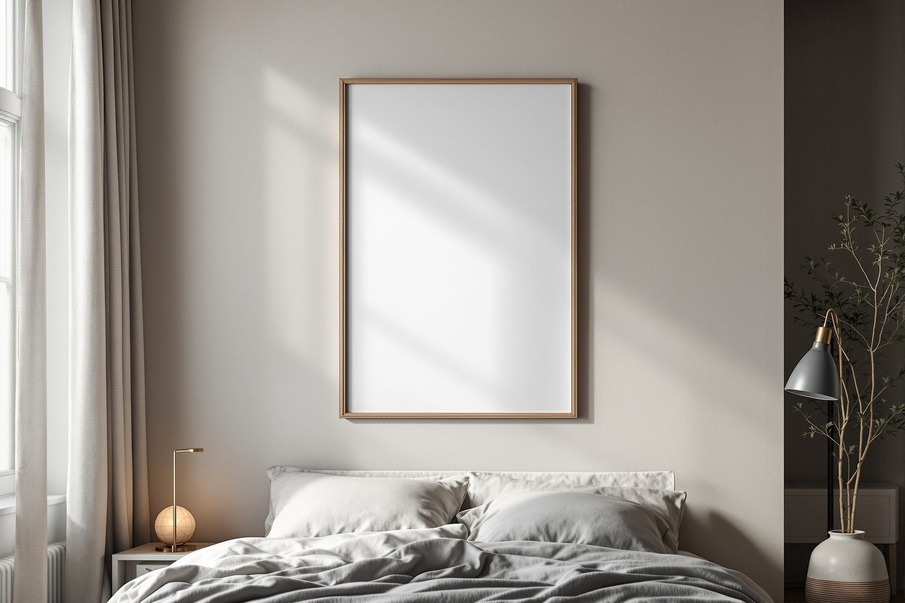 Canvas Frame Mockup — Blank Template #090 — High-Res Frame Template JPG | bulkmockup Mockup Store | Commercial Use | MockupBulk