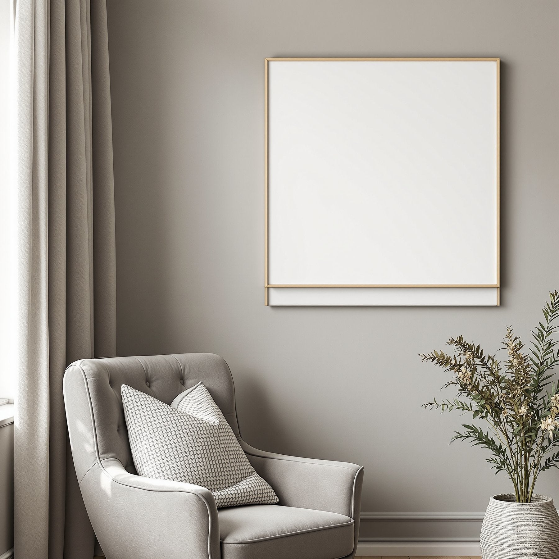 Canvas Frame Mockup, Blank Template #092 | Frame Template JPG | Instant bulkmockup Download | Commercial Use | MockupBulk