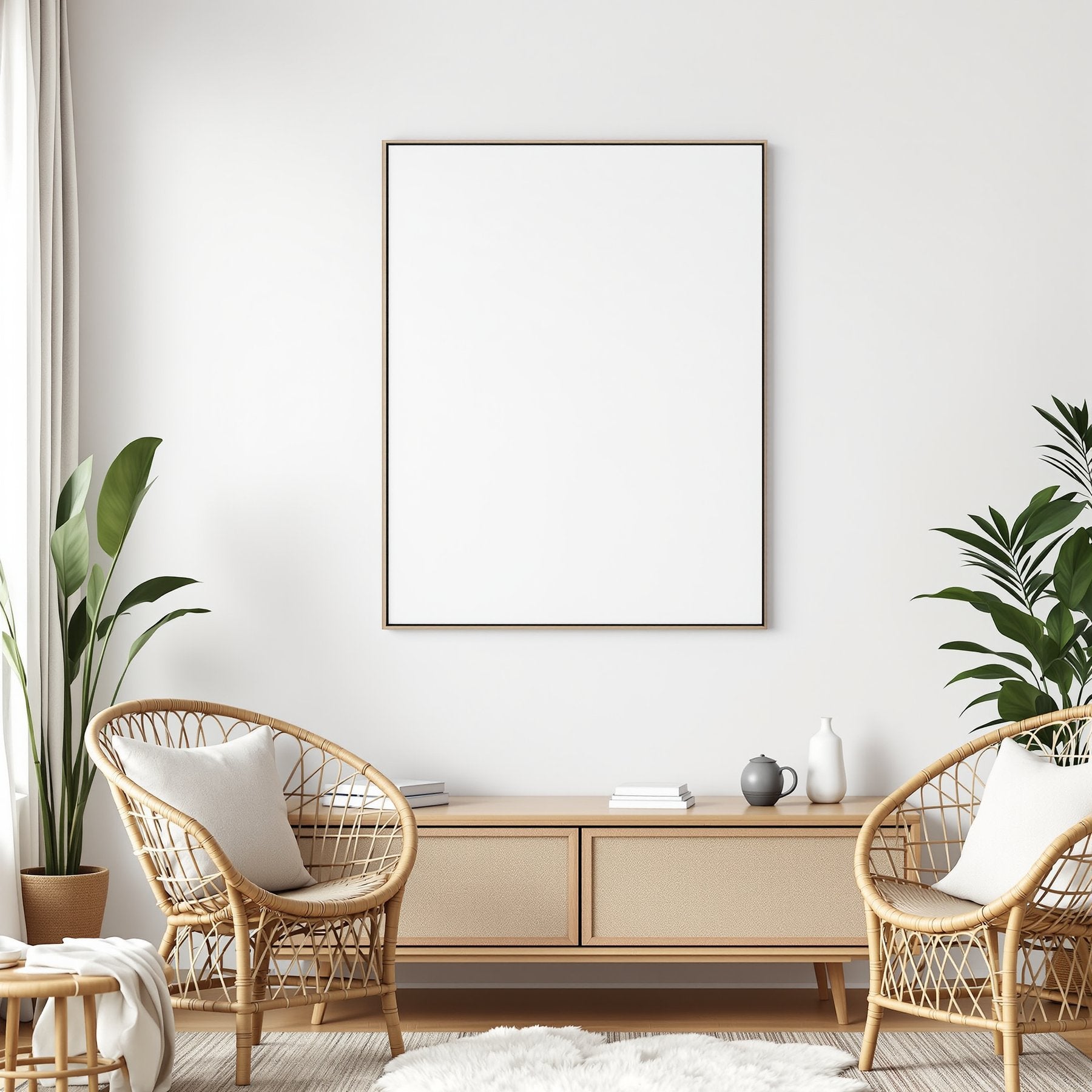 Canvas Frame Mockup | Blank Template #094 | Empty Frame Mockup Template | JPG Digital Download | Commercial Licence | bulkmockup Shop