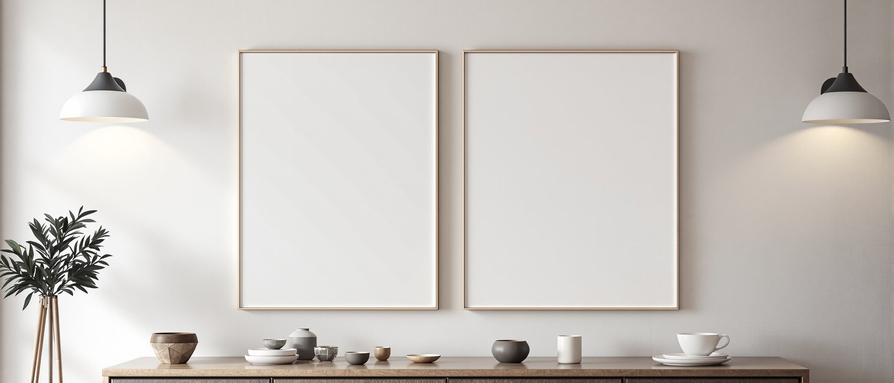 Canvas Frame Mockup — Blank Template #096 — Frame Mockup JPG Download | bulkmockup Template | Commercial Licence | MockupBulk