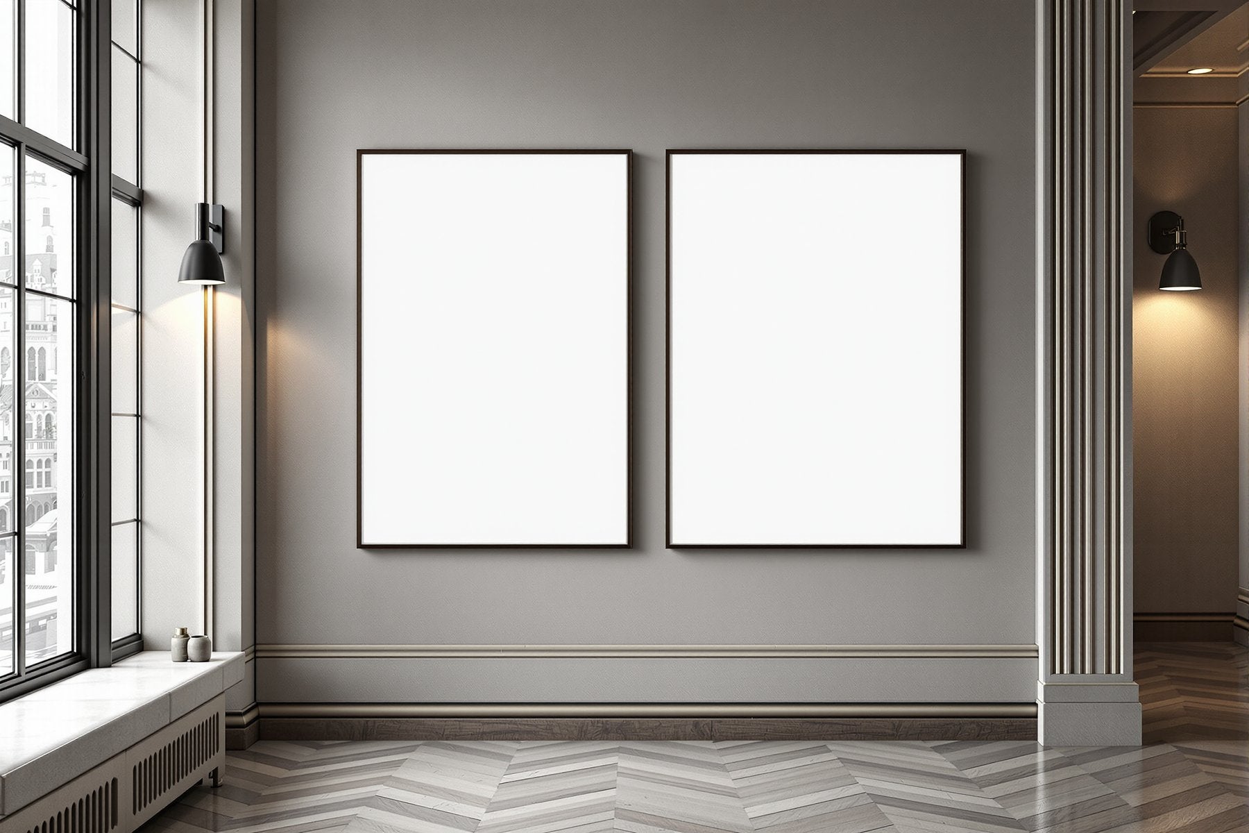 Canvas Frame Mockup — Blank Template #097 — Frame Template JPG | Instant bulkmockup Download | Commercial Use | MockupBulk