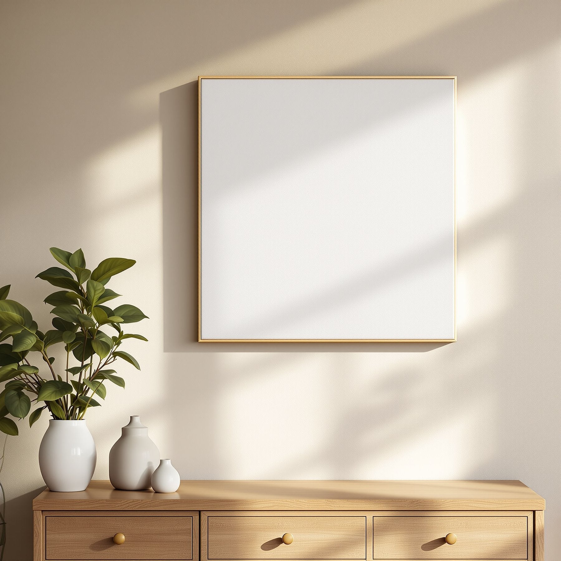 Canvas Frame Mockup | Blank Template #102 | Digital Frame Mockup | bulkmockup JPG Download | For POD Etsy Shopify | MockupBulk