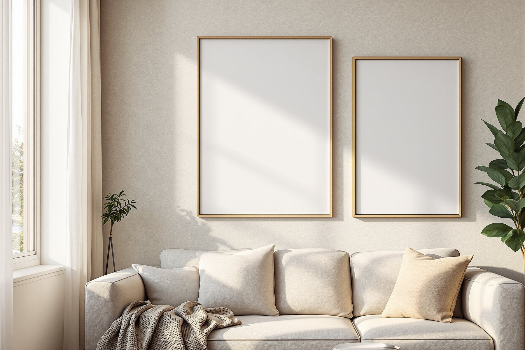 Blank Template #103 Canvas Frame Mockup | Print-on-Demand Frame Mockup | bulkmockup JPG | Commercial Licence | MockupBulk