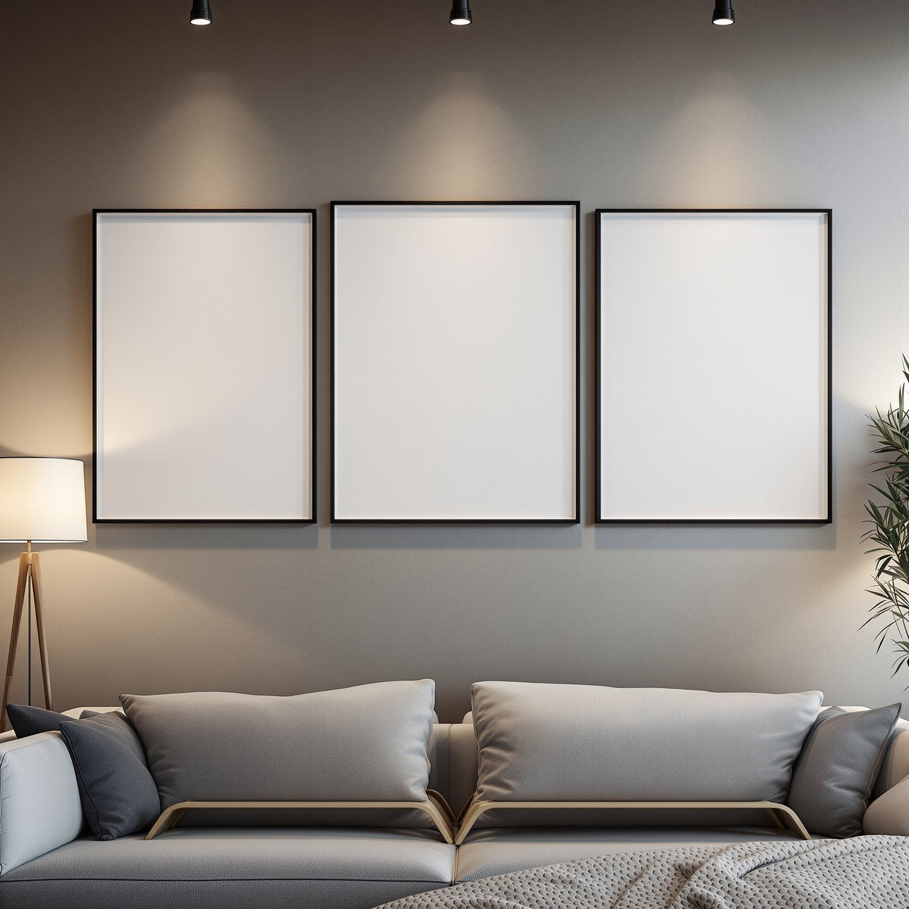 Canvas Frame Mockup — Blank Template #104 — bulkmockup Digital Download | Blank Frame JPG | Commercial Licence Included | MockupBulk