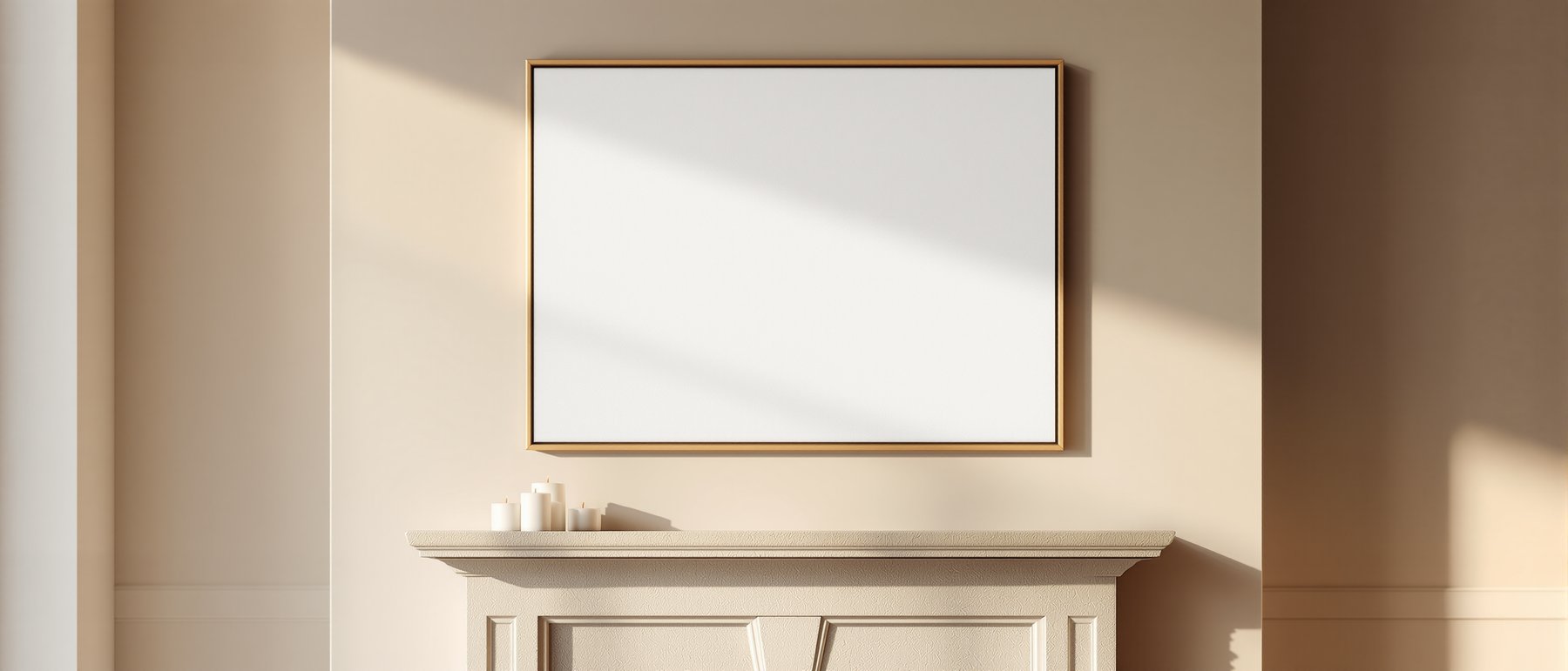 Canvas Frame Mockup | Blank Template #106 | Empty Frame Mockup Template | JPG Digital Download | Commercial Licence | bulkmockup Shop